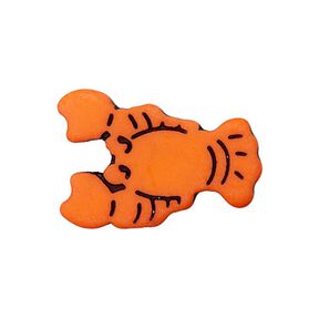 Bouton à queue polyester Homard  - orange, 