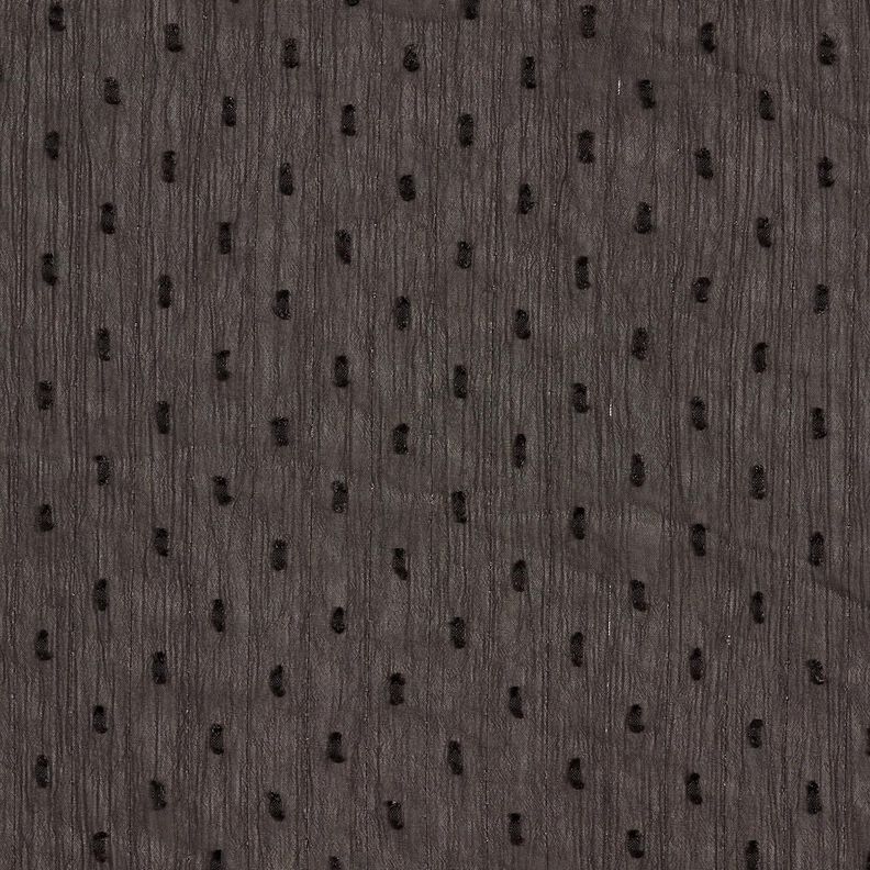 Mousseline Dobby métallisée à fines rayures – noir/argent métallisé,  image number 1