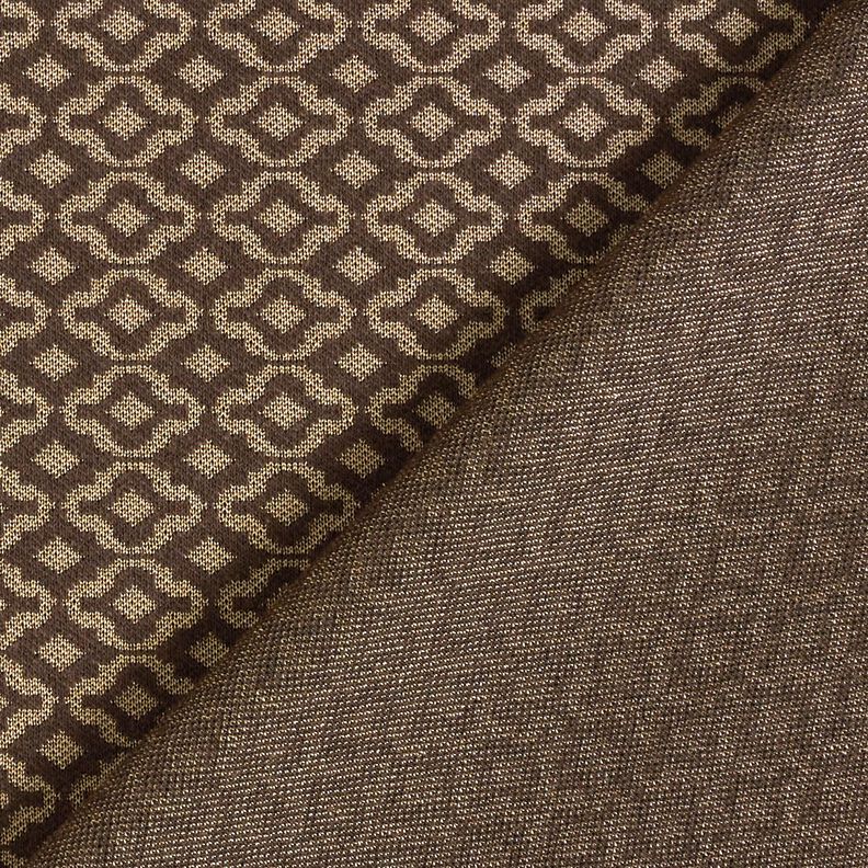 Maille jacquard à losanges – beige/marron, image number 5