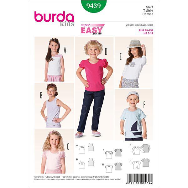 T-shirt / haut, Burda 9439, image number 1