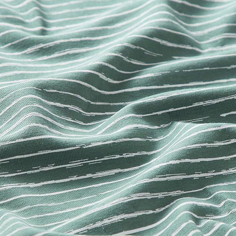 Jersey coton Bandes de gribouillage – roseau,  image number 2