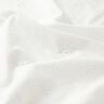 Dentelle brodée Fleurs aux bords festonnés – blanc,  thumbnail number 2