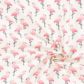 Coton enduit Flamant rose, 