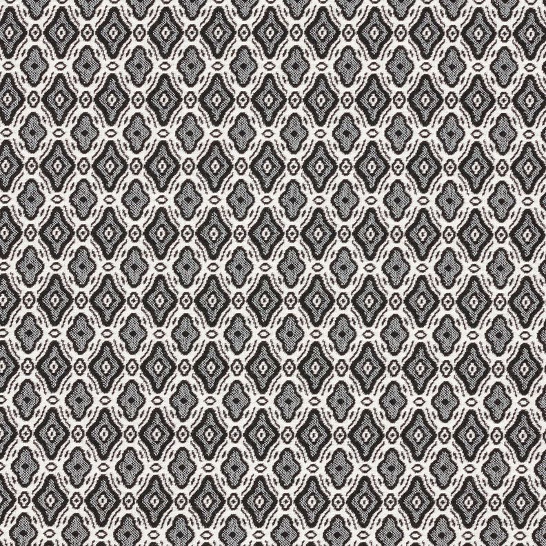 Stretch Jacquard Mélange viscose Losanges élégants – écru/gris,  image number 1