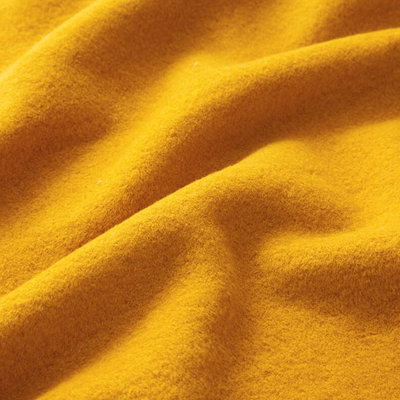 Polaire de coton Uni – jaune curry, image number 3