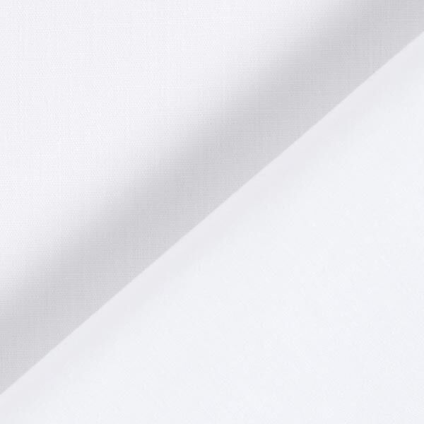Tissu en polyester et coton mélangés, facile d’entretien – blanc,  image number 3