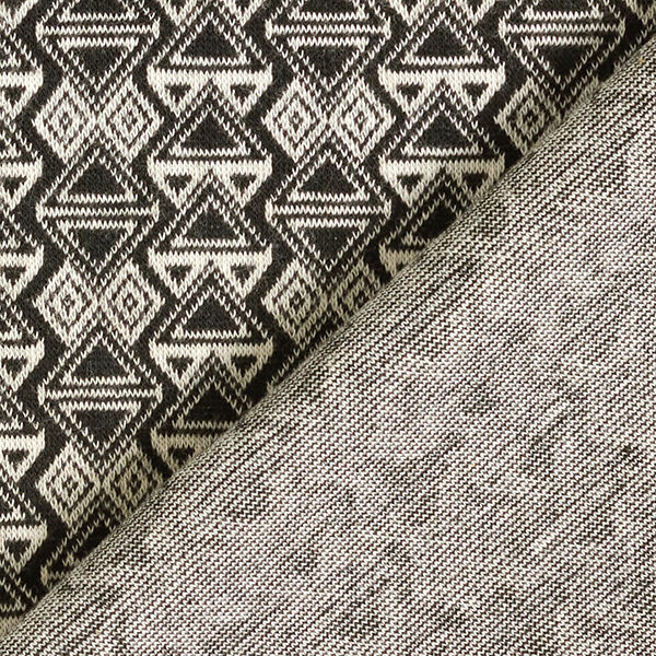 Maille jacquard Triangles – noir/blanc,  image number 4
