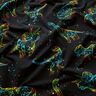 Jersey coton Contours de dinosaures | Glitzerpüppi – noir/mélange de couleurs,  thumbnail number 1