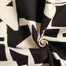 Tissu de décoration Jacquard Texture abstraite – noir/écru,  thumbnail number 3