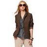 Bi-Stretch Gabardine – marron foncé,  thumbnail number 6