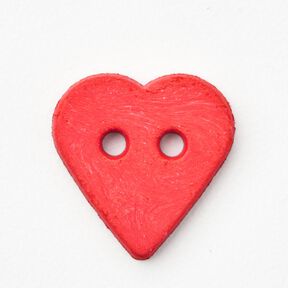 Bouton coeur [Ø 15 mm] – chili, 