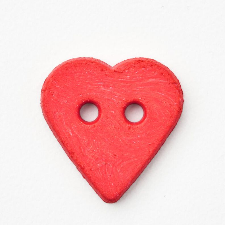 Bouton coeur [Ø 15 mm] – chili,  image number 1