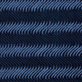 Velours stretch gaufré – bleu marine, 