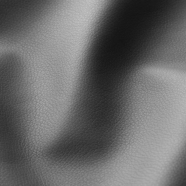 Tissu d’ameublement similicuir aspect naturel – gris foncé – Échantillon, image number 2