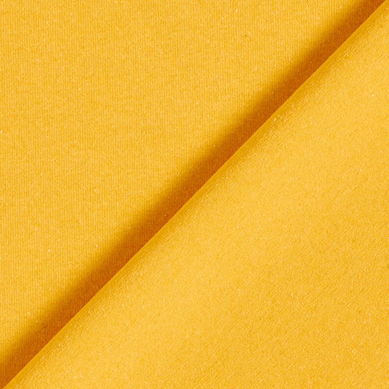 Jersey en coton mélangé recyclé – jaune curry,  image number 3