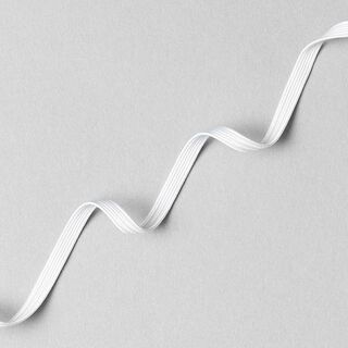 Ruban caoutchouc [ 200 m x 5 mm ] – blanc, 