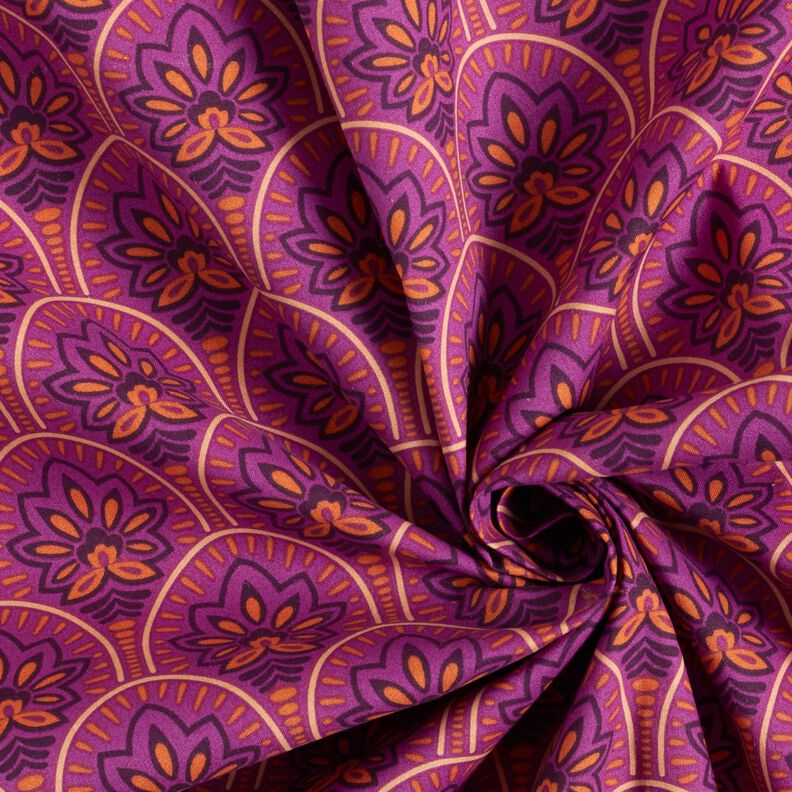Coton enduit Sujets abstraits – pourpre,  image number 4