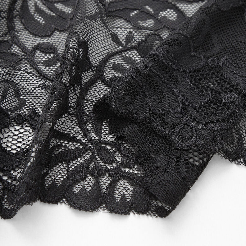 Dentelle élastique [150 mm] – noir,  image number 3