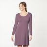 Jersey coton Medium uni – aubergine,  thumbnail number 6