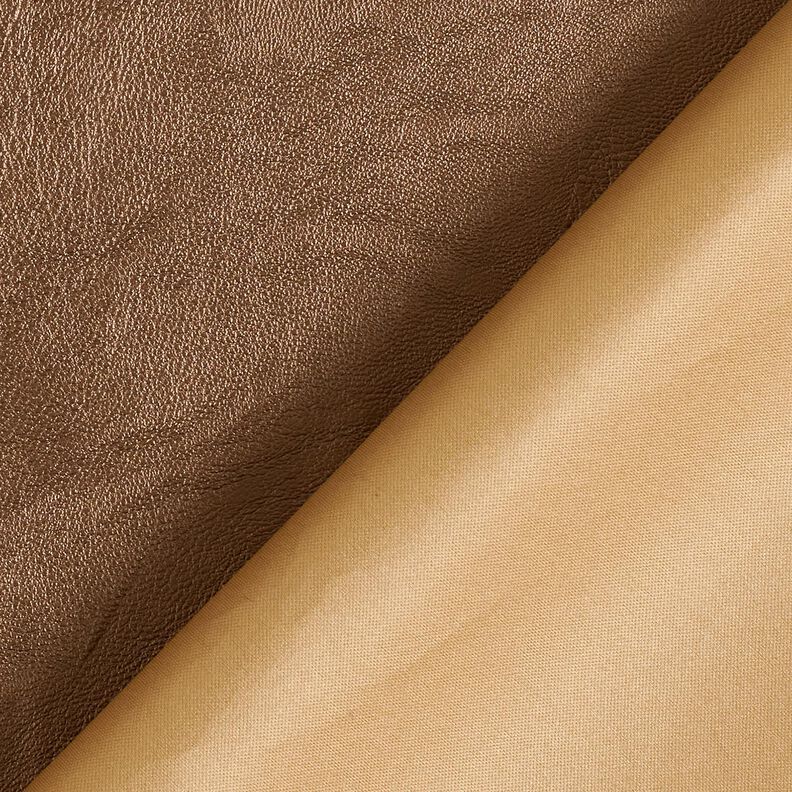 Stretch Imitation cuir Métallique – cannelle,  image number 3