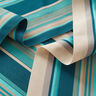 Extérieur Tissu pour chaise longue Rayures verticales 45 cm – amande/pétrole,  thumbnail number 2
