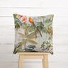 Tissu de décoration Semi-panama Jungle exotique – nature/pin foncé,  thumbnail number 7
