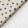 Tissu de décoration Semi-panama points éparpillés – bleu/noix de cajou,  thumbnail number 4