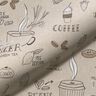 Tissu déco semi-panama Café, thé et gâteaux – nature,  thumbnail number 2