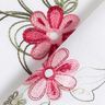 Popeline coton Broderie bouquets de fleurs – blanc/baies,  thumbnail number 4