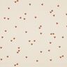 Jersey côtelé Cœurs éparpillés | Poppy Fabrics – beige clair/marron,  thumbnail number 1