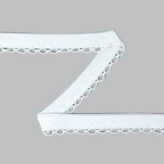 Biais avec bordure au crochet 9 – blanc, 