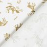 Tissu en coton Cretonne Renne et étoiles – ivoire/or,  thumbnail number 4