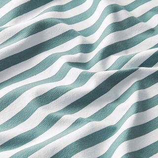Jersey coton Rayures larges – vert menthe/blanc, 