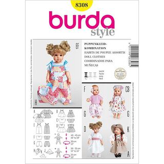 Habits de poupée, Burda 8308, 