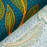 Tissu de décoration Semi-panama art de la feuille – bleu océan,  thumbnail number 4