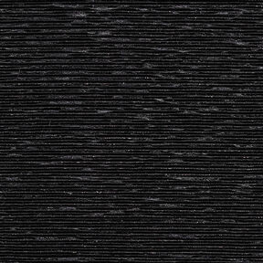 Velours plissé lurex uni – noir, 