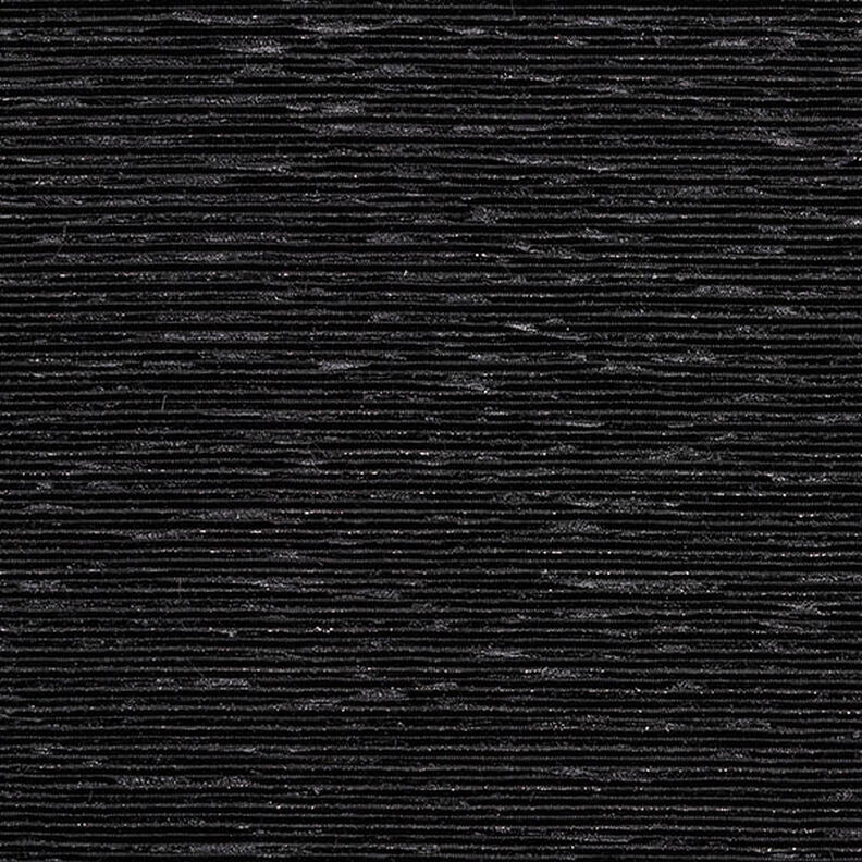 Velours plissé lurex uni – noir,  image number 1