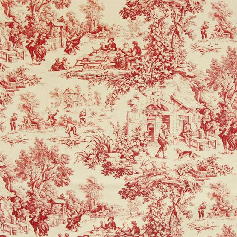 Toile de Jouy – carmin,  image number 1