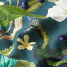 Tissu de décoration semi-panama Impression numérique Paon – vert foncé,  thumbnail number 2