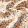 Popeline coton Zigzag en coups de pinceau Impression numérique – blanc/cuivre,  thumbnail number 2