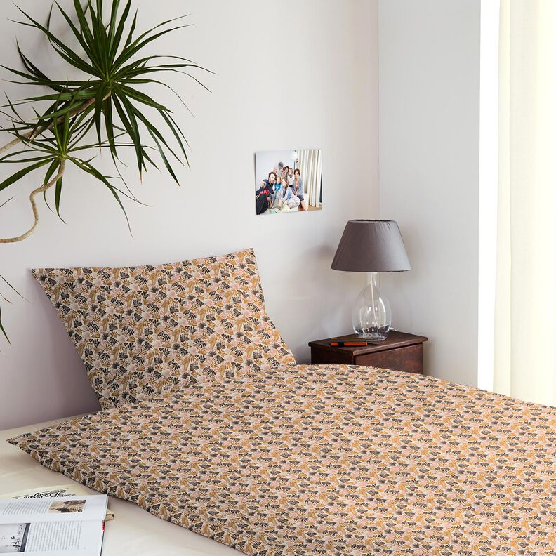 Tissu en coton Cretonne Feuilles de palmier – anémone,  image number 7