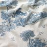 Tissu de décoration Semi-panama Pique-nique de berger – bleu jean/nature,  thumbnail number 2