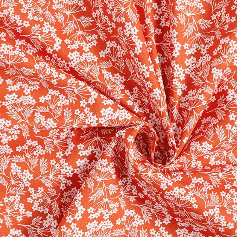 Tissu en coton Cretonne petites ombelles – terre cuite,  image number 3