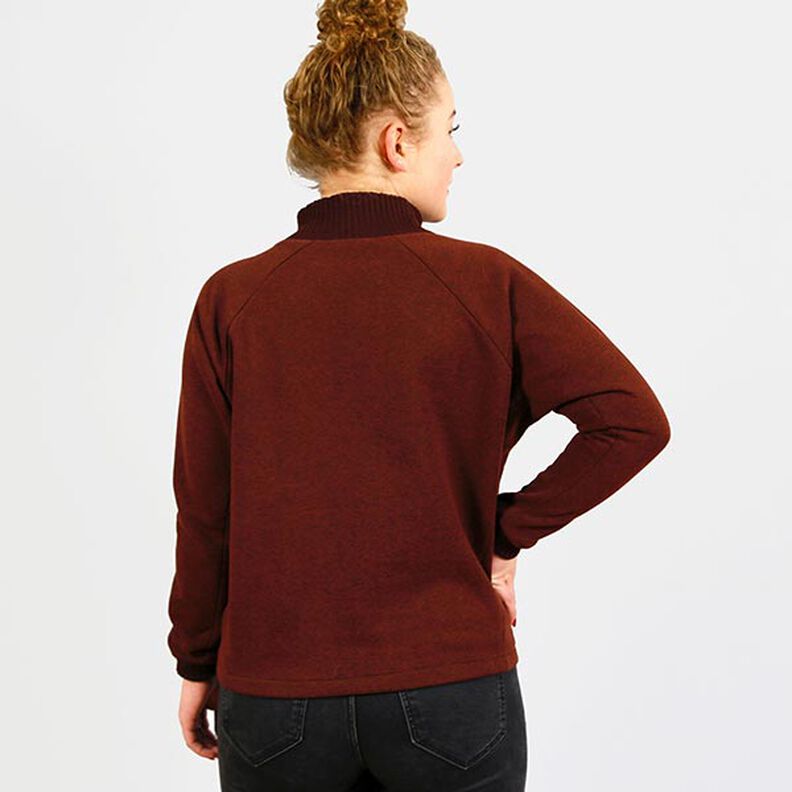 Pull chauve-souris avec poche ventrale et col montant FRAU BETTI | Patron prêt à découper | XS-XXL,  image number 8