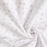 Tissu double gaze de coton fleurs romantiques – blanc,  thumbnail number 3