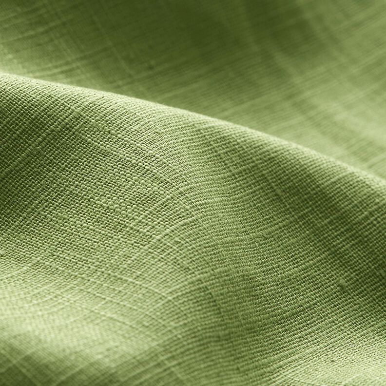 Tissu de lin en ramie mélangée medium – olive clair, image number 2