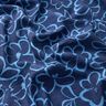 Crêpe de viscose avec fleurs abstraites – bleu marine/bleu roi,  thumbnail number 2