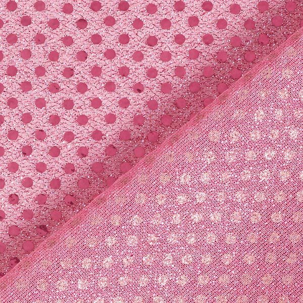 Tissu à paillettes petits pois – rose,  image number 5