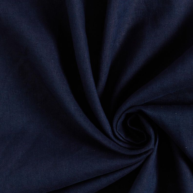 Lin mélangé léger prélavé – bleu nuit, image number 1