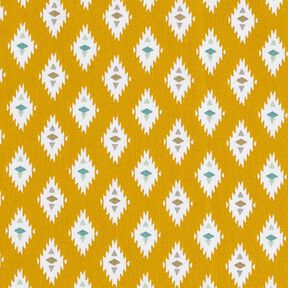 Tissu en coton Cretonne Losanges abstraits – moutarde, 